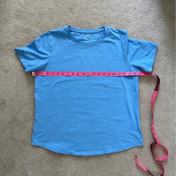 Blue cotton t-shirt. - Picture 3 of 4